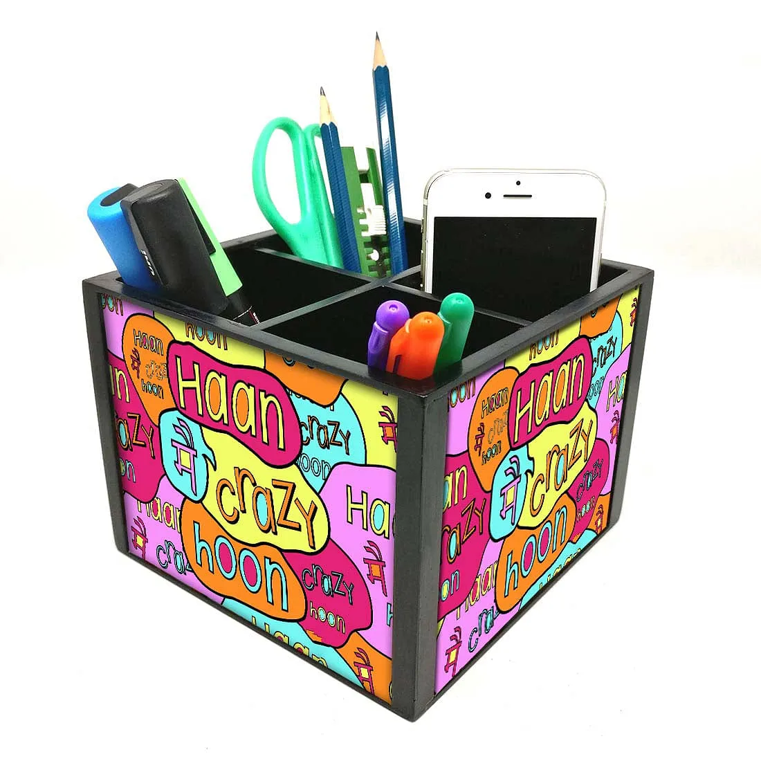 Desk Organizer For Stationery -  Haan Main Crazy Hoon