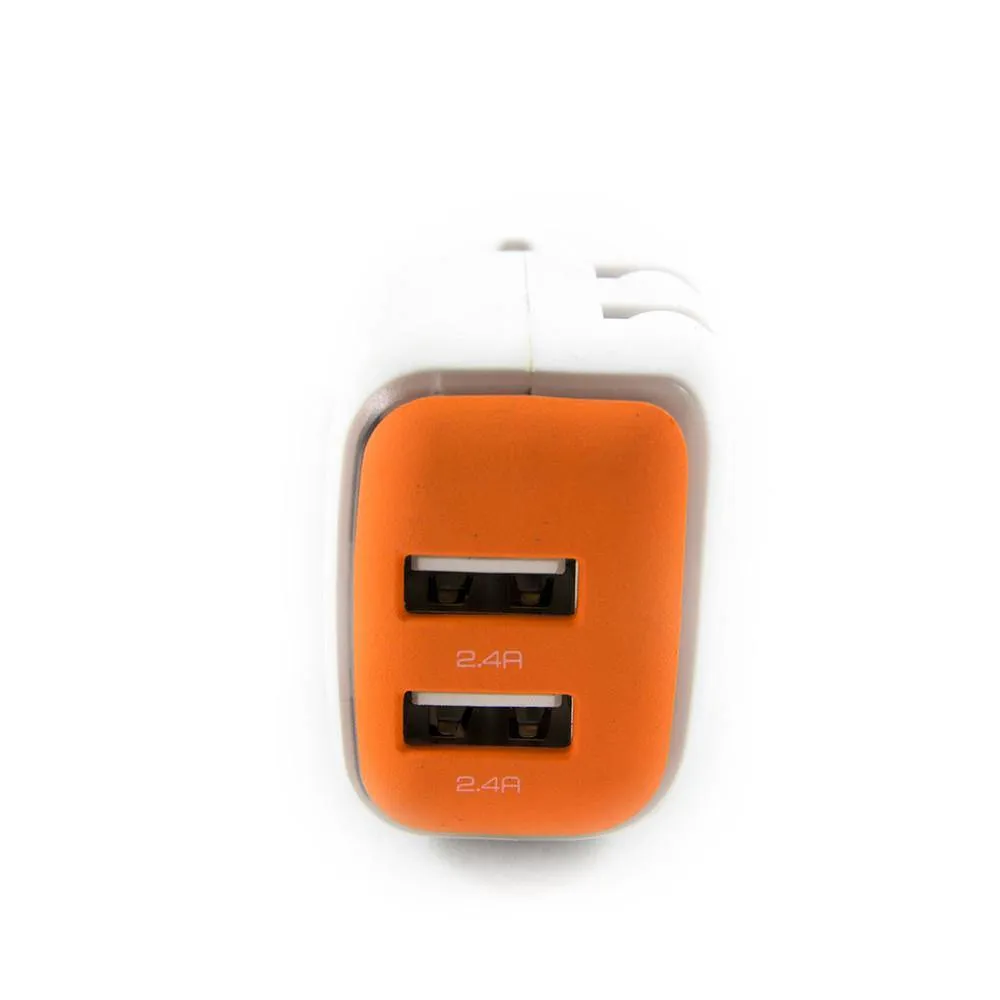 DualX Wall & Car Charger - Orange
