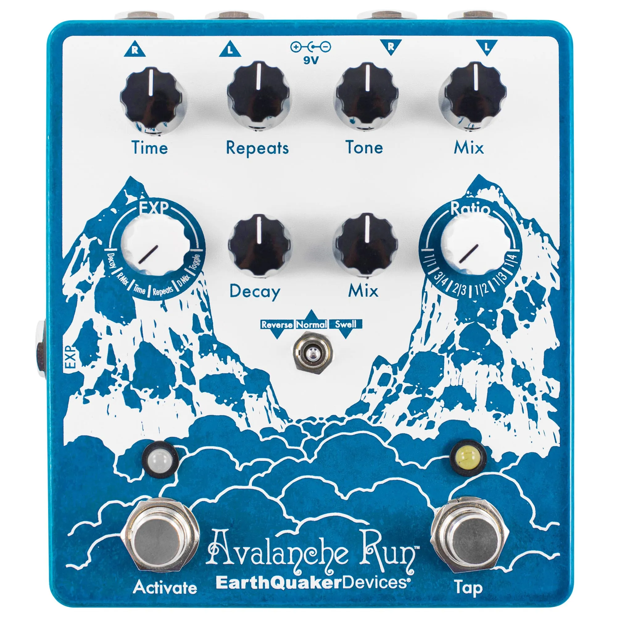 EarthQuaker Devices Avalanche Run V2 Stereo Delay Reverb Pedal