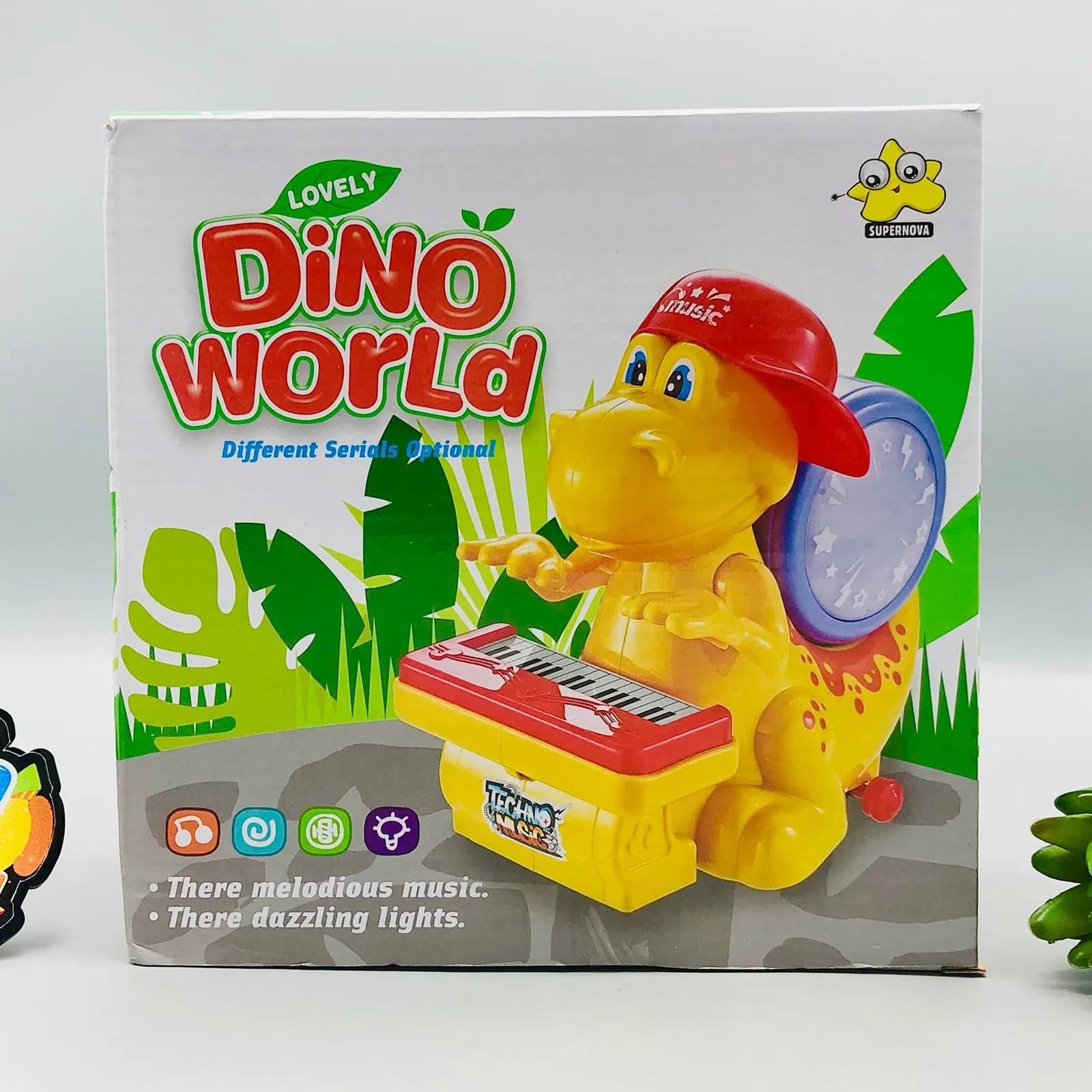 Electric Dino World Musical Toy With Lights