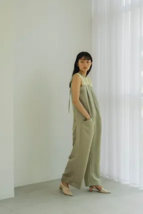 ennui sheer satin all in one/pistàcchio