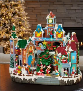 everyday Animated Christmas Holiday Village with Lights and Music