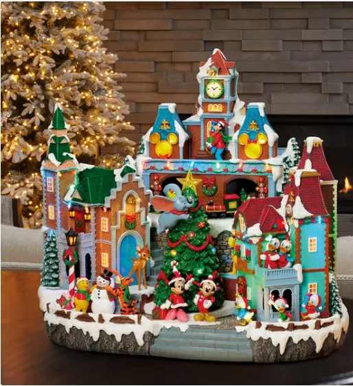 everyday Animated Christmas Holiday Village with Lights and Music