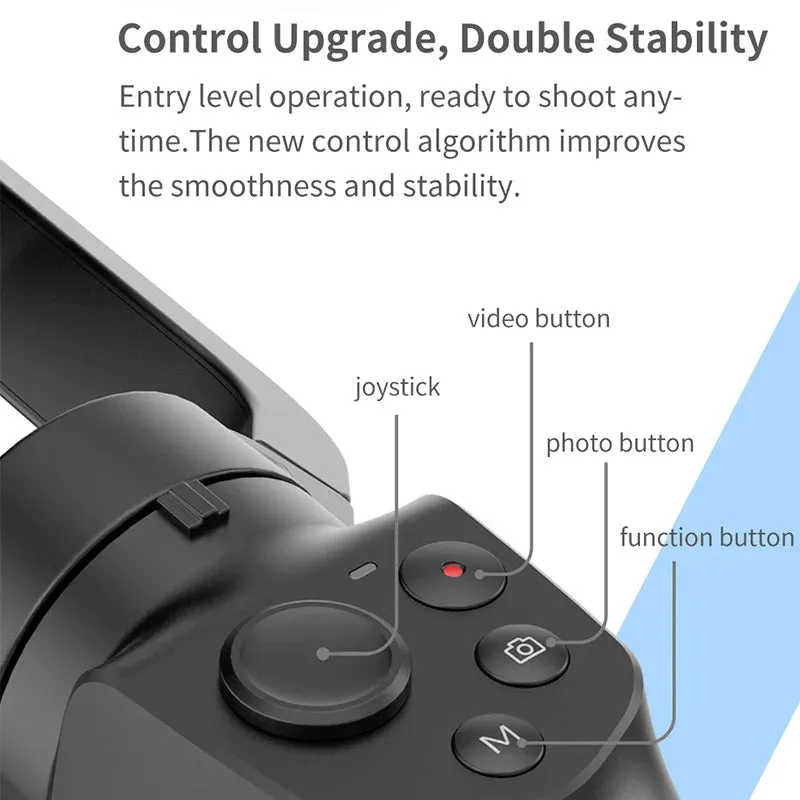 FeiyuTech Vlog Pocket 2 3-Axis Handheld Smartphone Gimbal Stabilizer for iPhone, Samsung, & Xiaomi