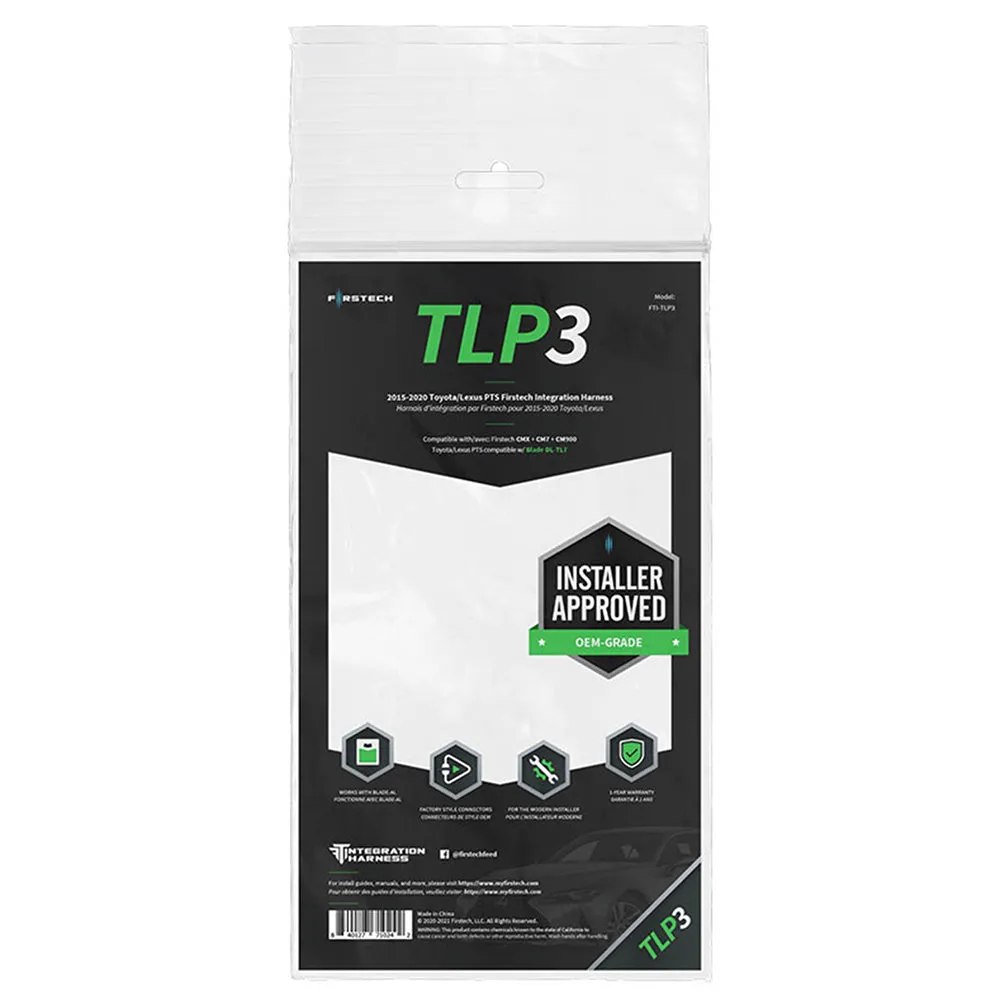 Firstech TLP3 Integration Harness Select 2014-2020 Toyota Lexus PTS Vehicles
