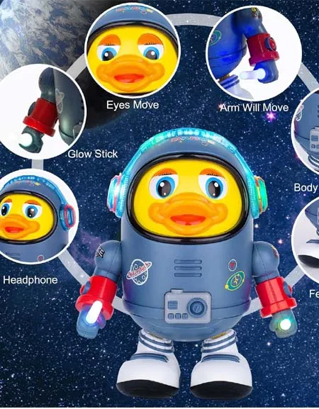 Galactic Groove Space Duck: Electric Music Toy for Toddlers