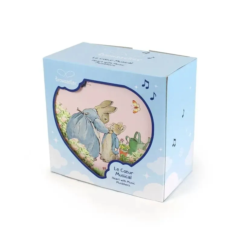 Heart Music Box/Jewelry Box with Peter Rabbit