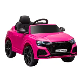 Homcom Audi RS Q8 6V Kids Electric Ride On Car Toy w/ Remote Control Pink