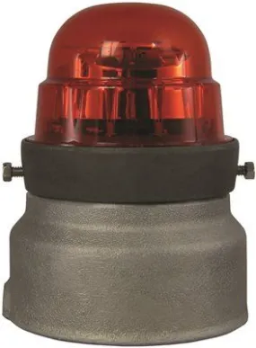 Hubbell Lighting Led Area Warning Light Single Head 120 Volts Red