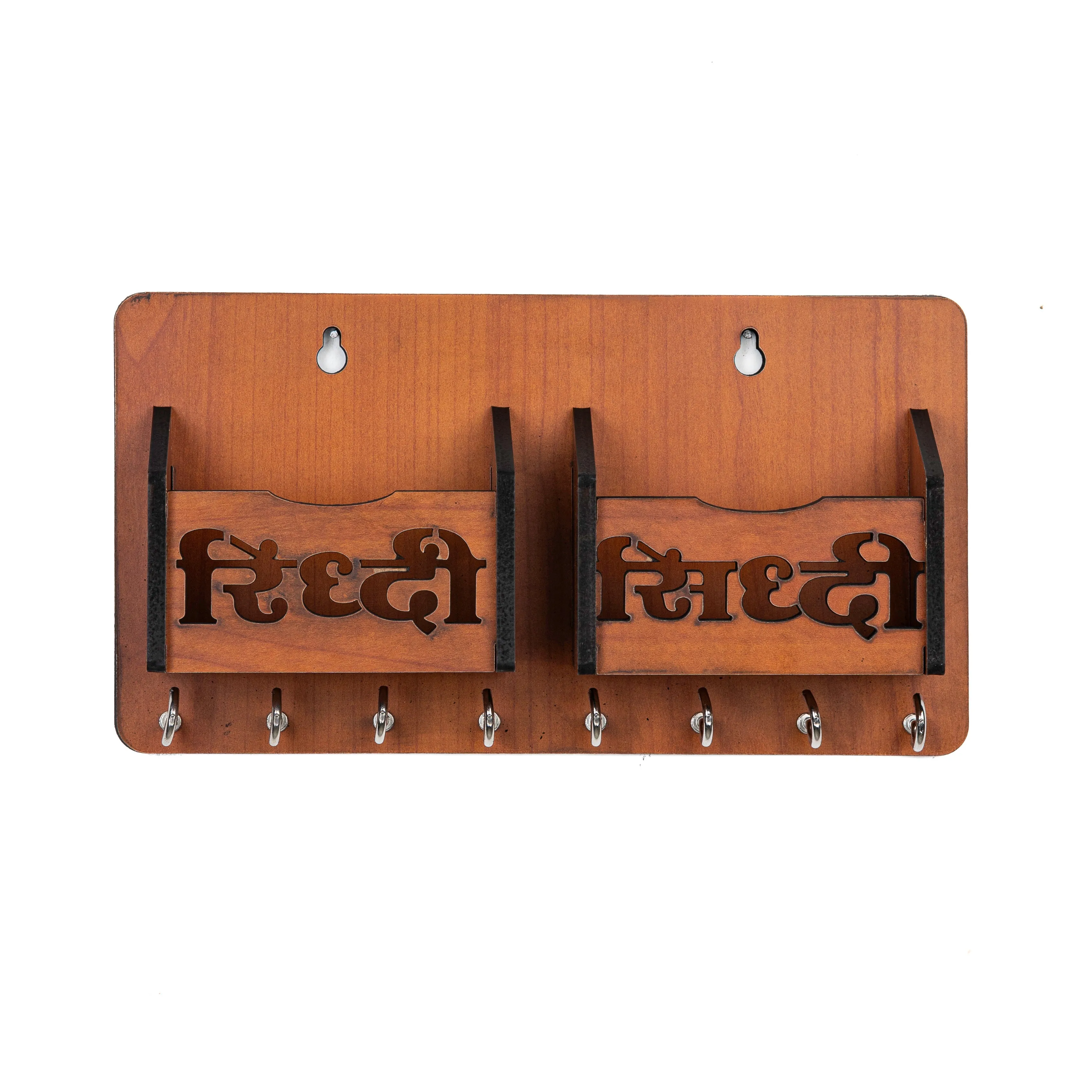 Indian Ethos Inspired Ridhi-Sidhi Key Hooks with Mobile Stand