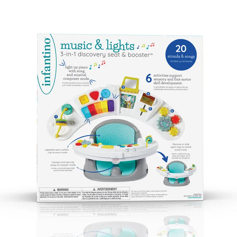 Infantino Music & Lights 3-in-1 Discovery Seat & Booster