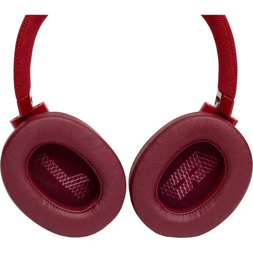 JBL LIVE 500BT Wireless Over-Ear Headphones (Red)
