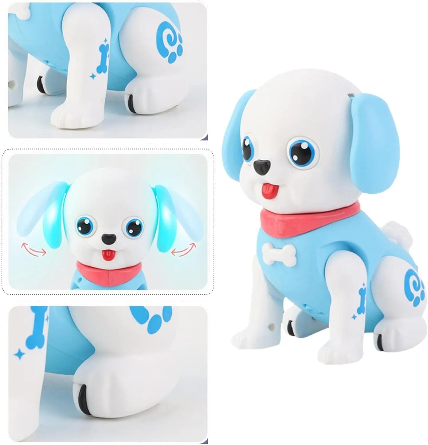 Jumping Dog with Flapping Ears Battery Toy for Small Children, 3years & above