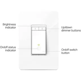 Kasa Smart Dimmer HS220, 2.4GHz Wi-Fi Light Switch