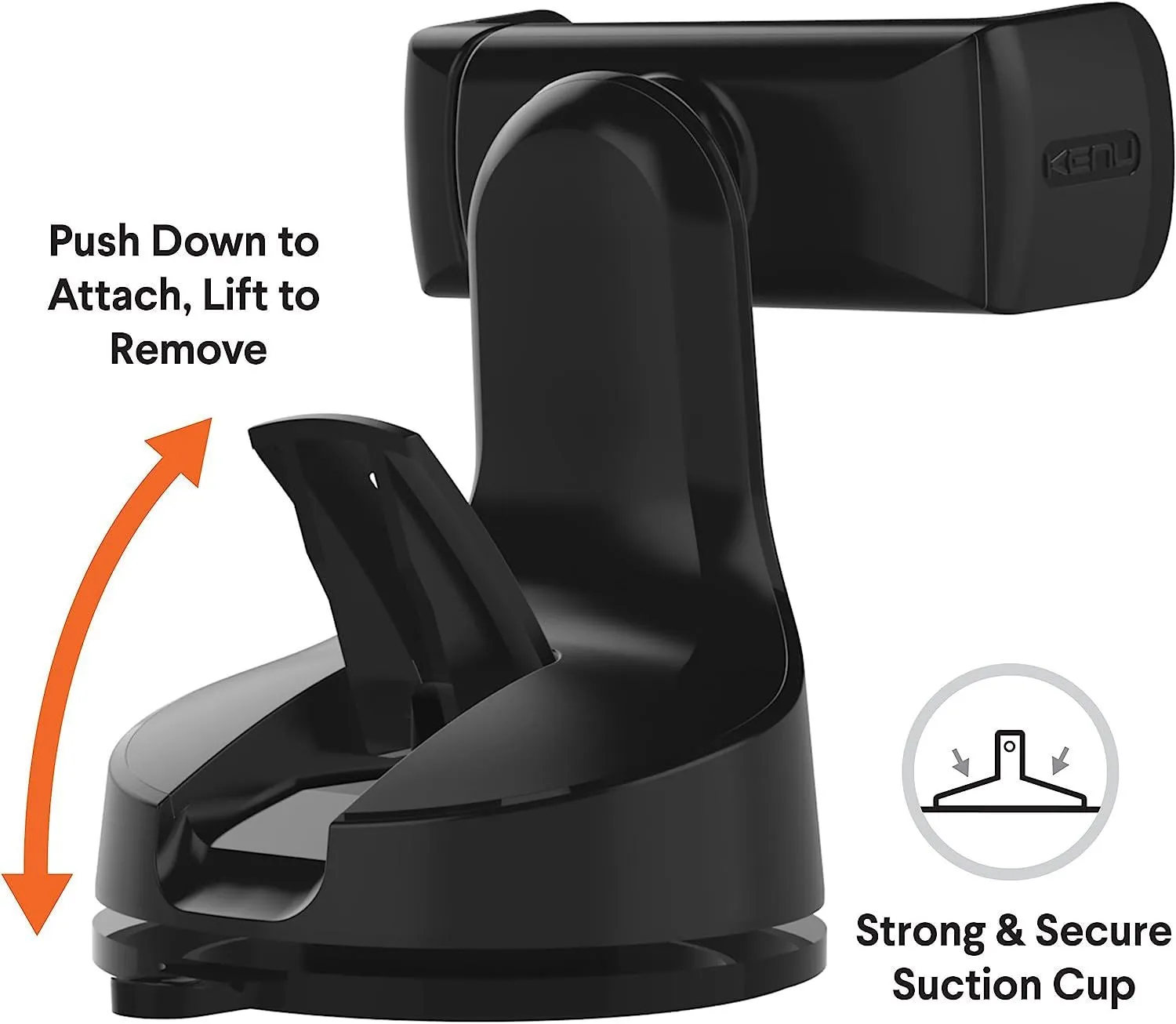 Kenu Airbase Pro Premium Suction Mount Black - AB1-KK-NA