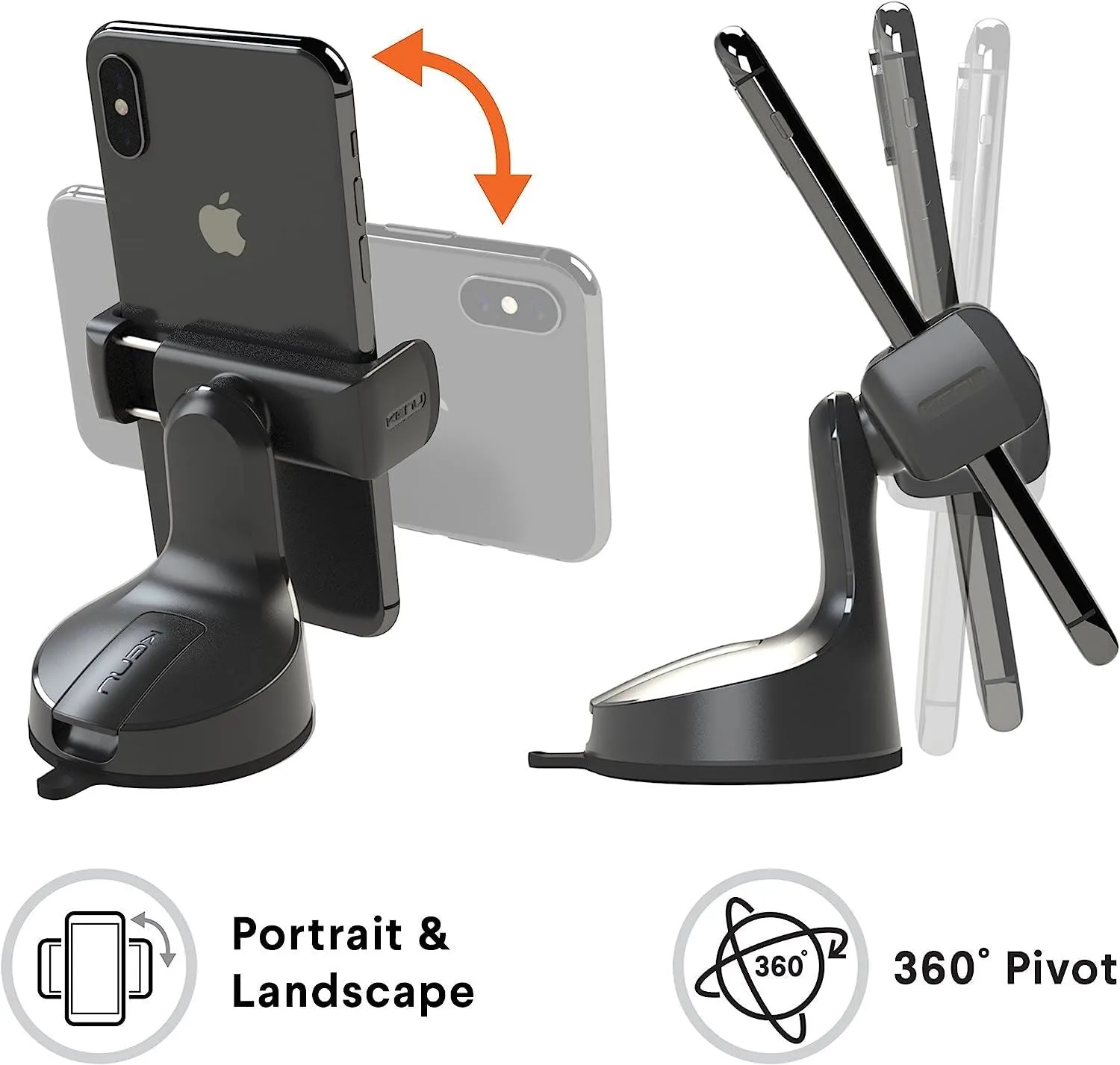 Kenu Airbase Pro Premium Suction Mount Black - AB1-KK-NA