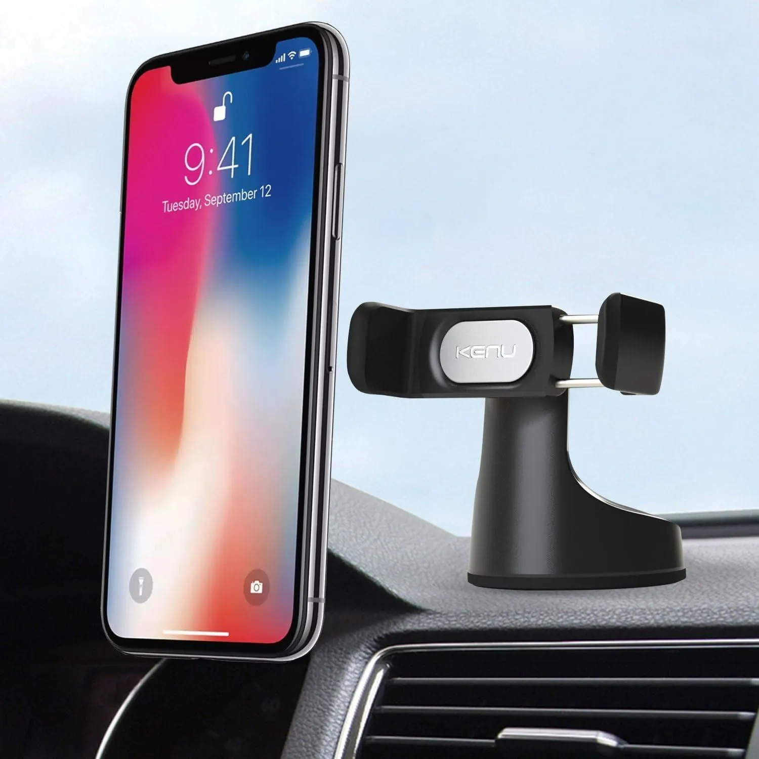 Kenu Airbase Pro Premium Suction Mount Black - AB1-KK-NA