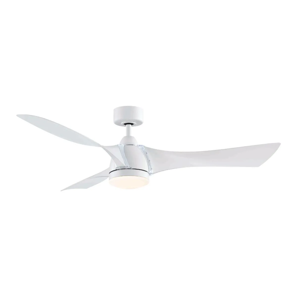 Klear 56 inch Matte White Outdoor CCT LED Smart Ceiling Fan with Remote
