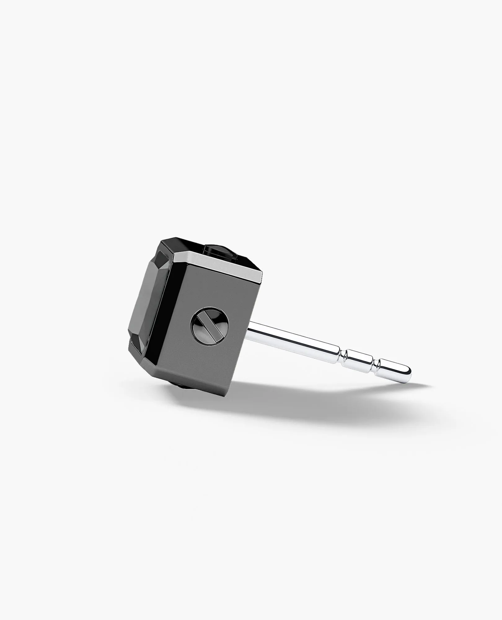 LA PAZ EverBlak Gold Single Stud Earring with 0.90ct Black Diamonds