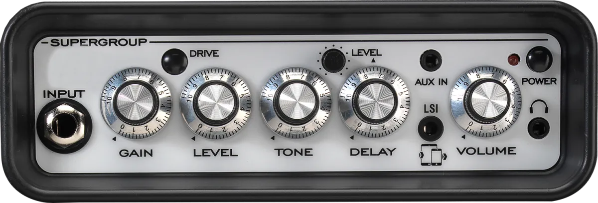 Laney MINI-ST-SUPERG SUPERGROUP 2x3" Battery Powered Stereo Guitar Combo Amplifier w/ Tonebridge LSI