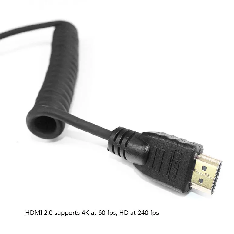 LanParte HDMI-C Coiled HDMI Cable