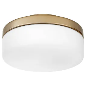 LED Fan Light Kit from the 1011 Fan Light Kits Collection in Aged Brass Finish by Quorum
