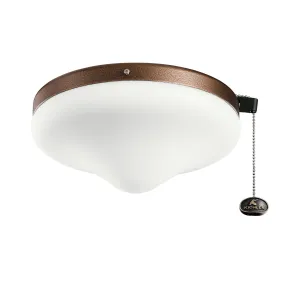 LED Fan Light Kit from the Accessory Collection in Weathered Copper Powder Coat Finish by Kichler