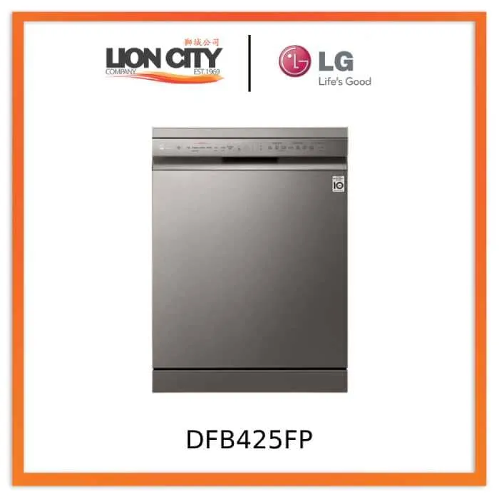 LG DFB425FP Front Control Smart Wi-fi Enabled Dishwasher with QuadWash™ and TrueSteam®