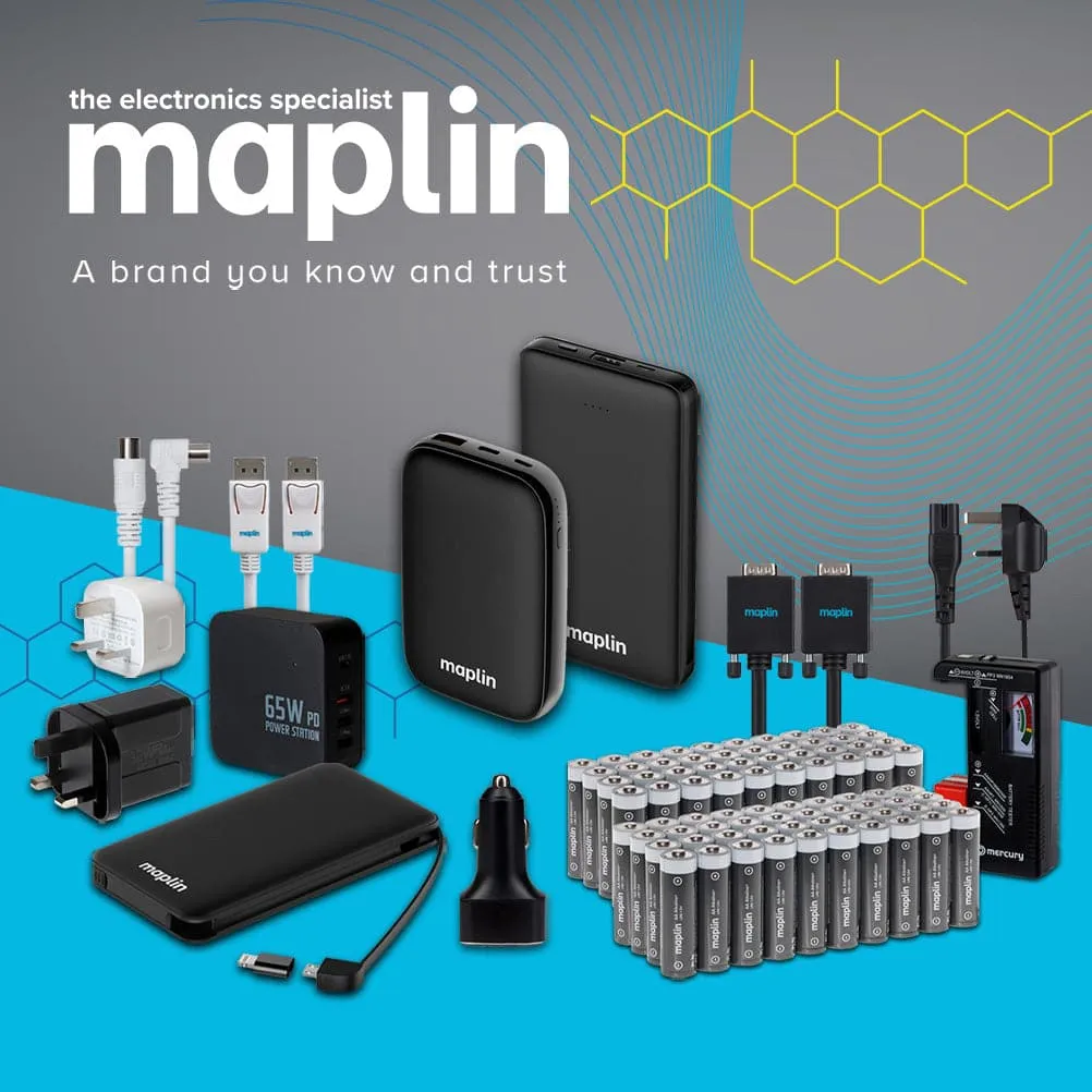 Maplin Lightning to USB-C 20W High Speed Cable - White, 3m