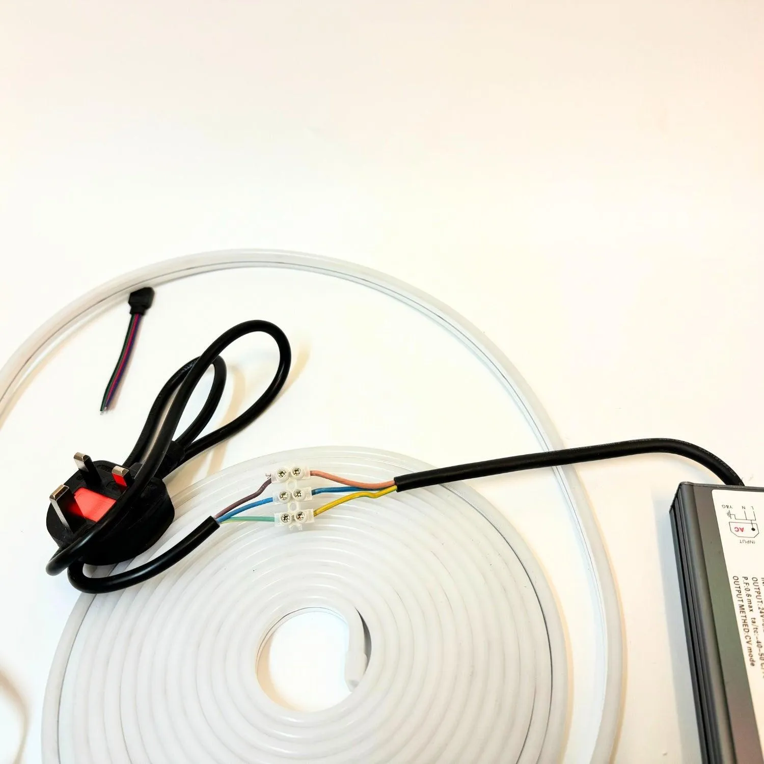 Mini RGB Neon Flex 24V 6x12mm IP65 Waterproof with Remote 10 Metre Kit
