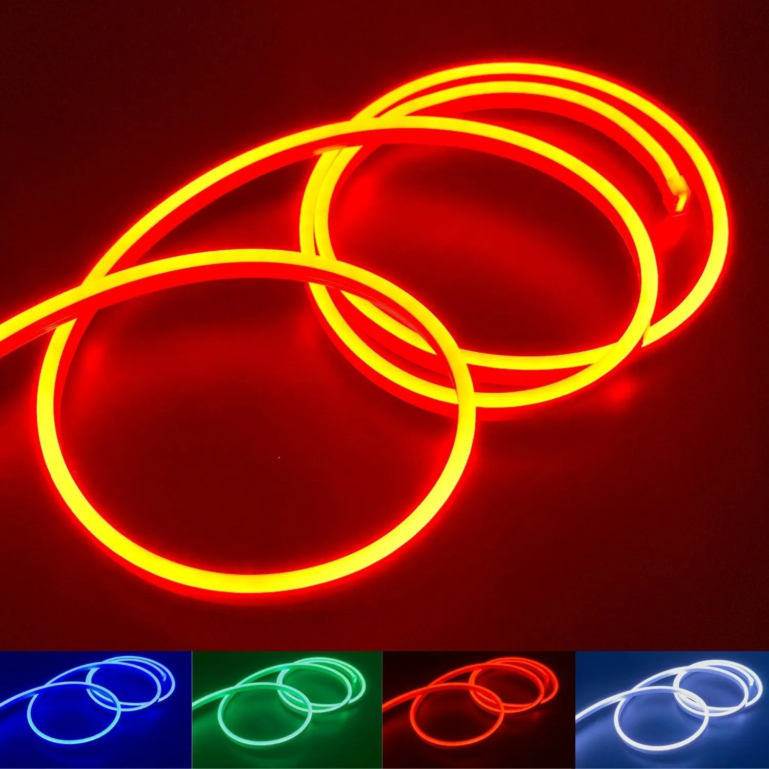 Mini RGB Neon Flex 24V 6x12mm IP65 Waterproof with Remote 10 Metre Kit