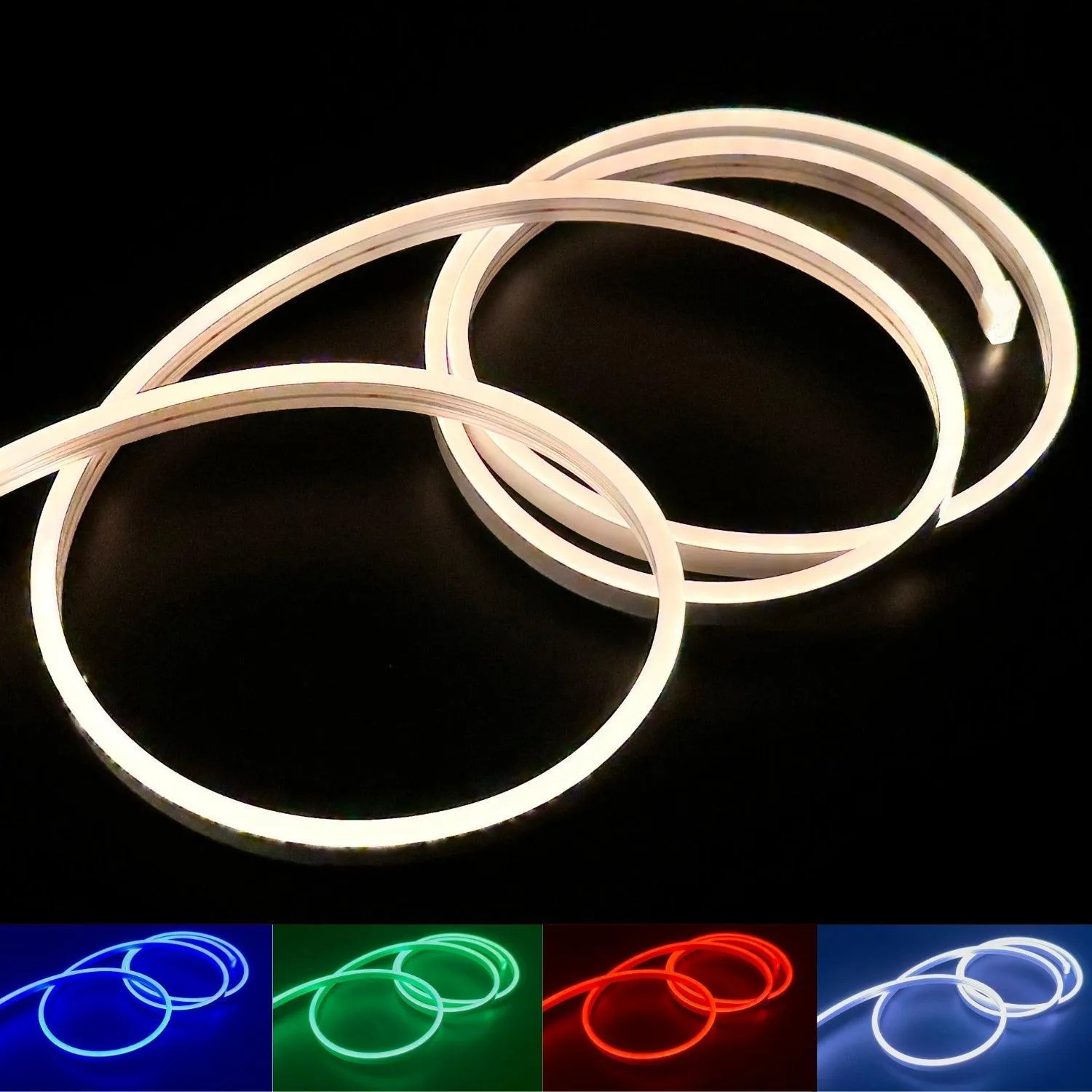 Mini RGB Neon Flex 24V 6x12mm IP65 Waterproof with Remote 10 Metre Kit