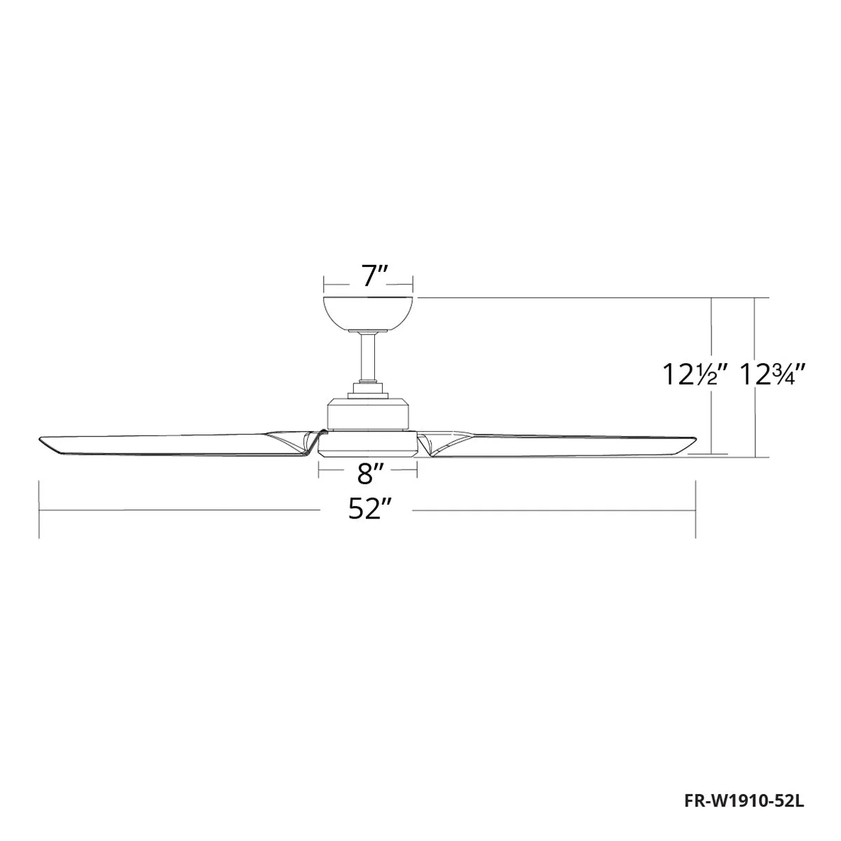 Modern Forms Roboto Smart Ceiling Fan - 52" (Matte Black)