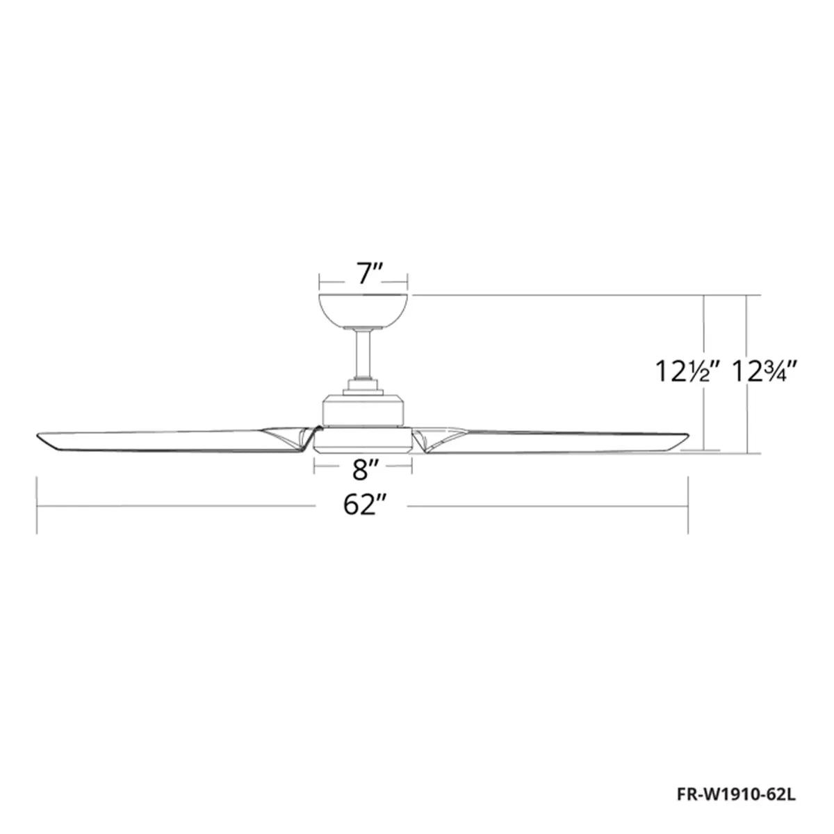 Modern Forms Roboto Smart Ceiling Fan - 62" (Matte Black)