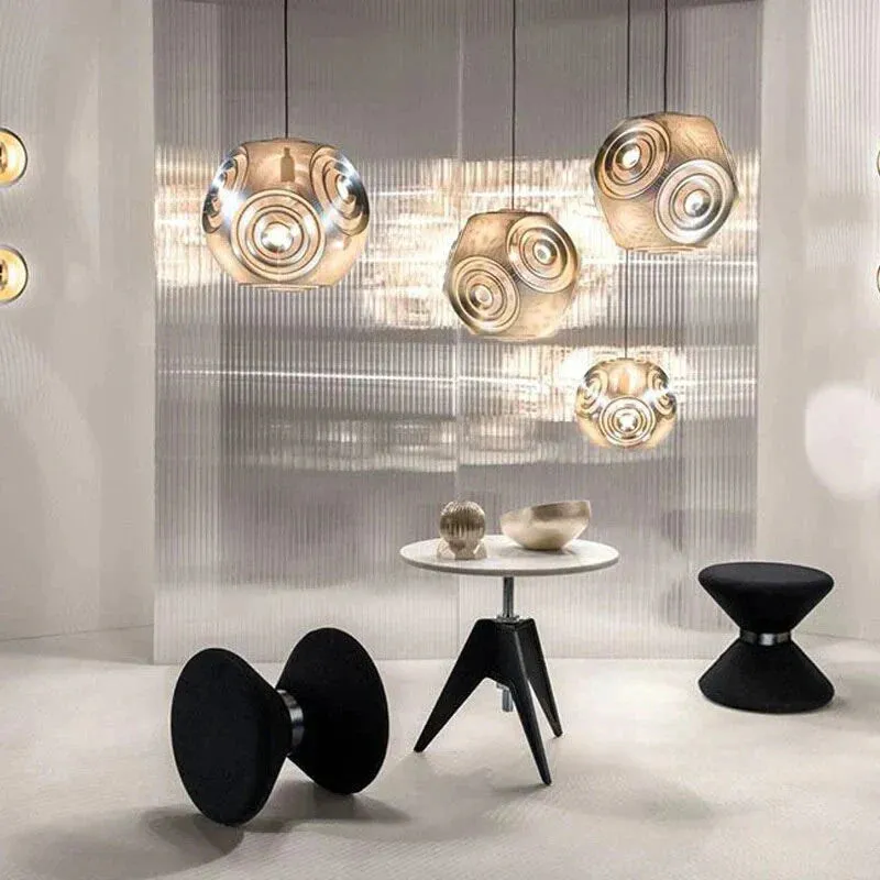 Modern Personality Music Box Hanging Lamps E27 Led Stainless Steel Pendant Lamps For Living Room Kichen Bedroom Restaurant Hotel