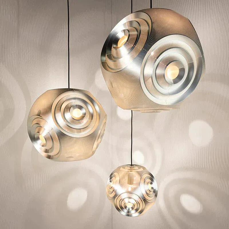 Modern Personality Music Box Hanging Lamps E27 Led Stainless Steel Pendant Lamps For Living Room Kichen Bedroom Restaurant Hotel