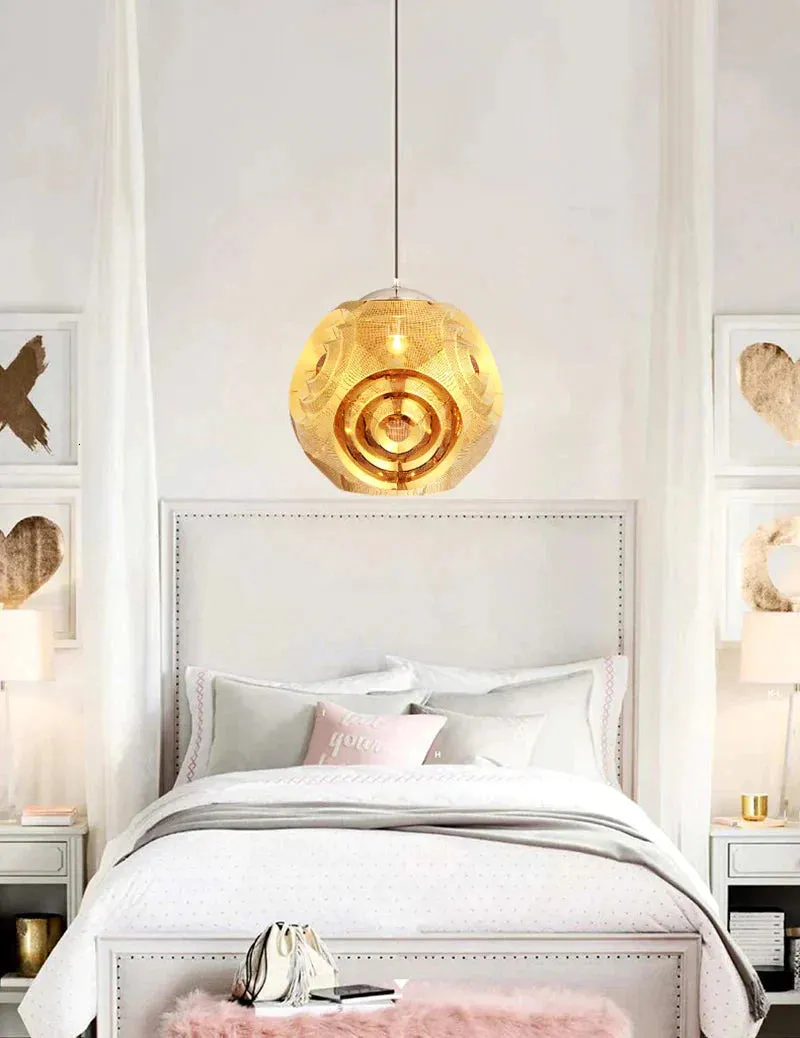 Modern Personality Music Box Hanging Lamps E27 Led Stainless Steel Pendant Lamps For Living Room Kichen Bedroom Restaurant Hotel