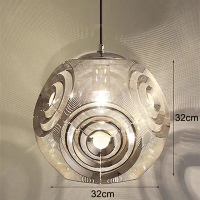Modern Personality Music Box Hanging Lamps E27 Led Stainless Steel Pendant Lamps For Living Room Kichen Bedroom Restaurant Hotel