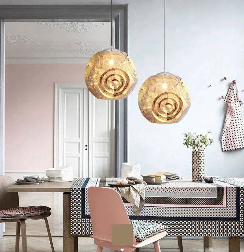 Modern Personality Music Box Hanging Lamps E27 Led Stainless Steel Pendant Lamps For Living Room Kichen Bedroom Restaurant Hotel