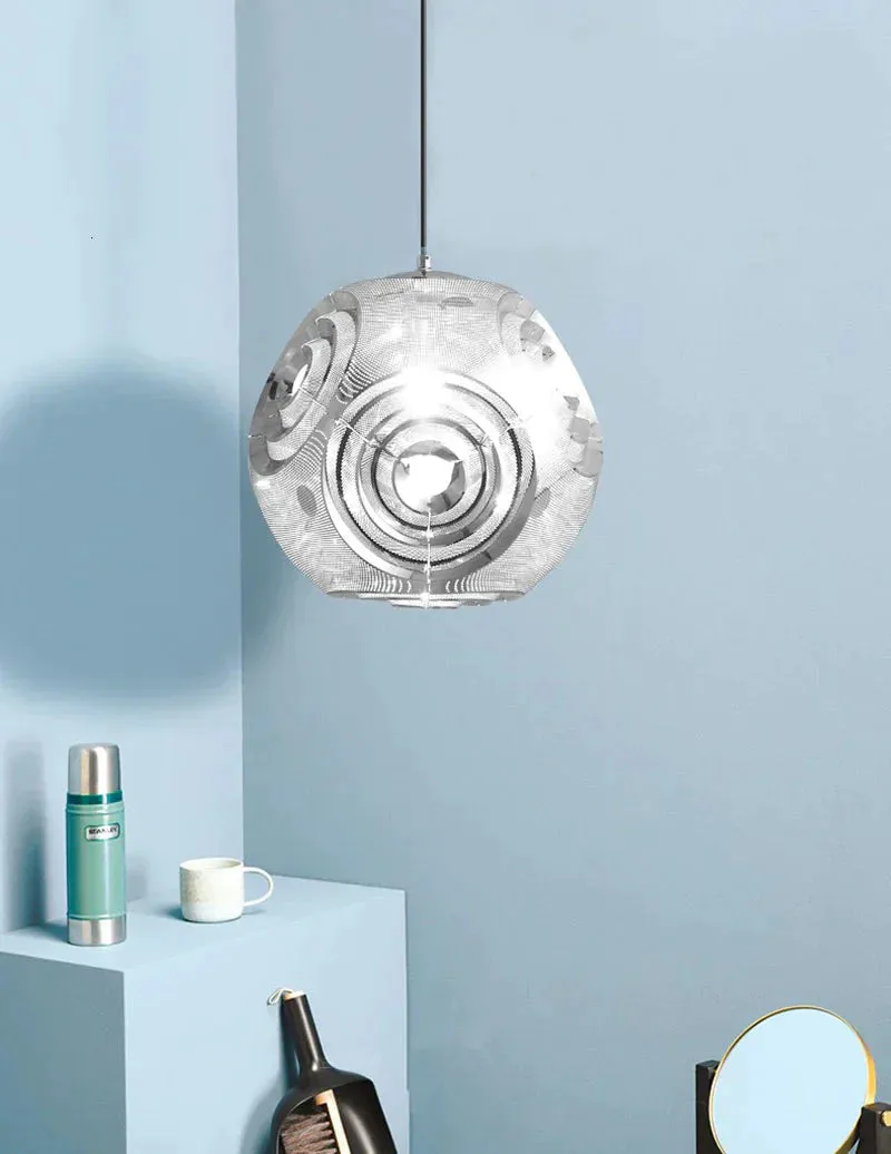 Modern Personality Music Box Hanging Lamps E27 Led Stainless Steel Pendant Lamps For Living Room Kichen Bedroom Restaurant Hotel
