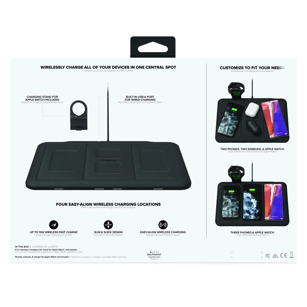 mophie 4 in 1 Wireless Charging Pad 10W by mophie