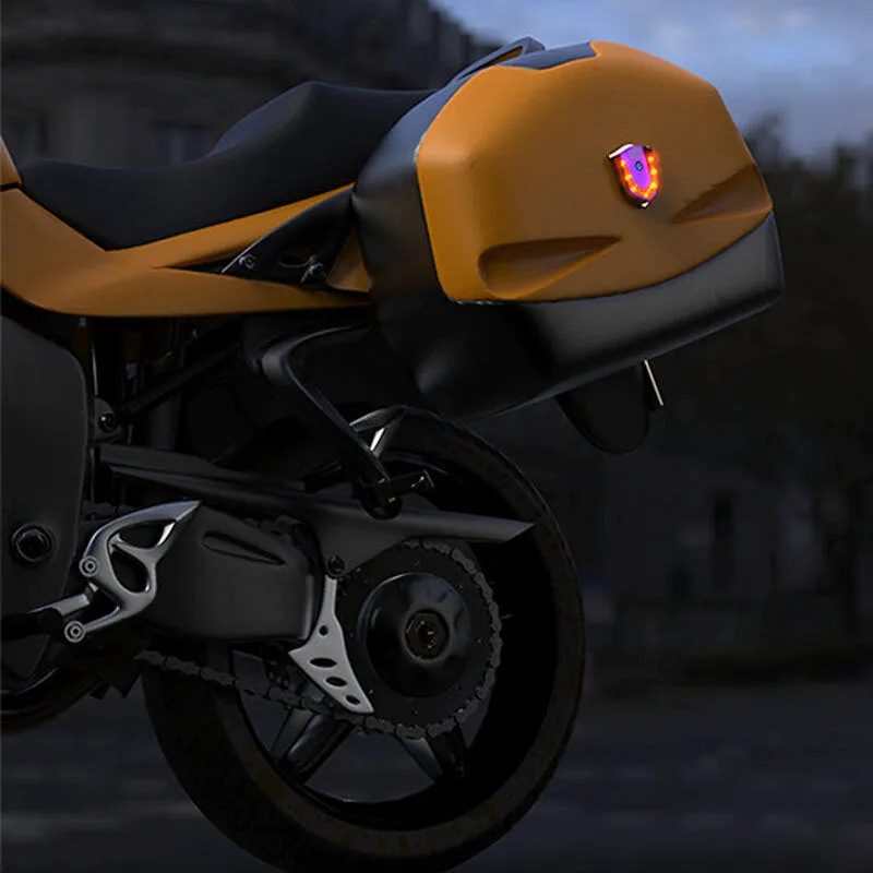 Motorcycle Helmet Light Usb Wireless Smart Warning Safety Lamp