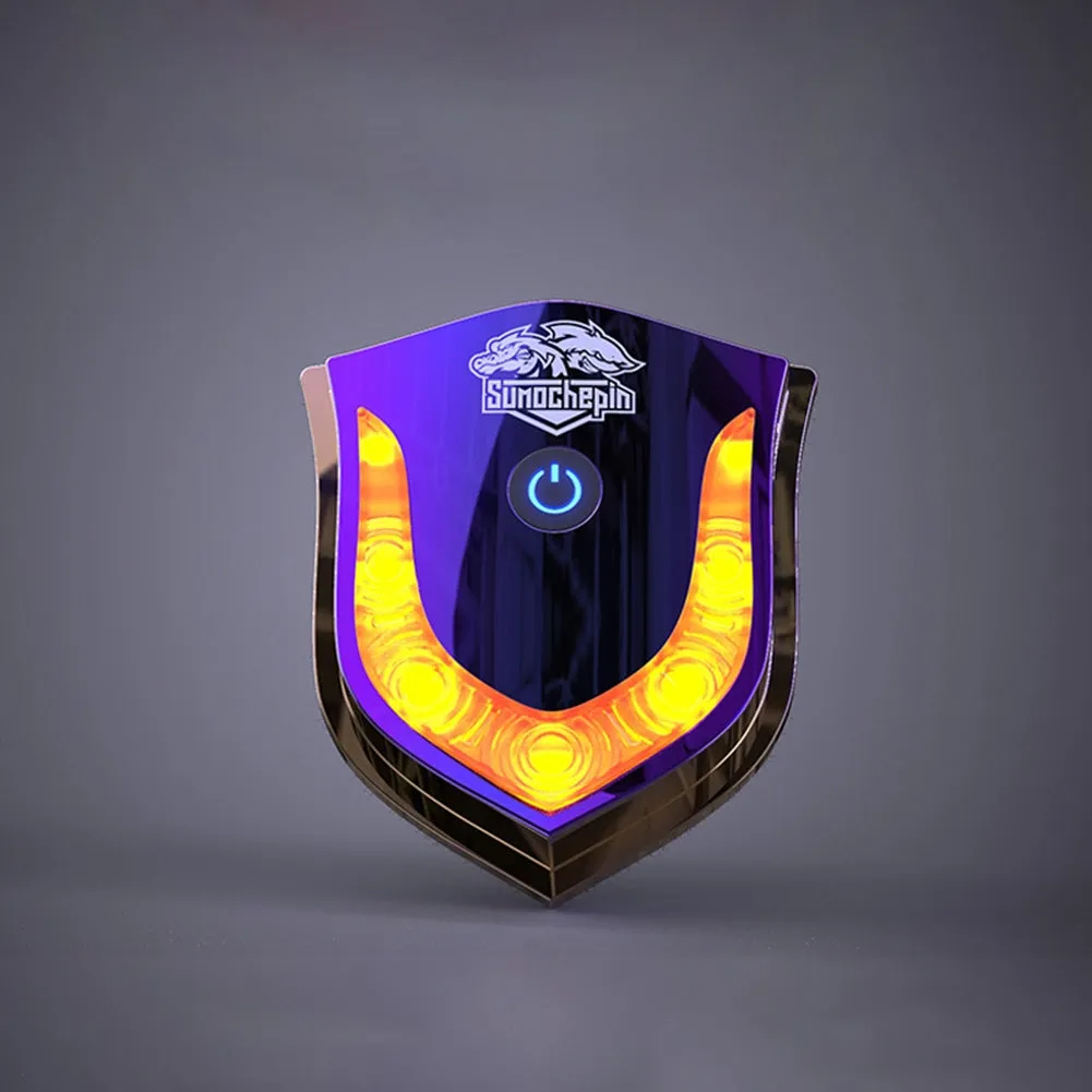 Motorcycle Helmet Light Usb Wireless Smart Warning Safety Lamp