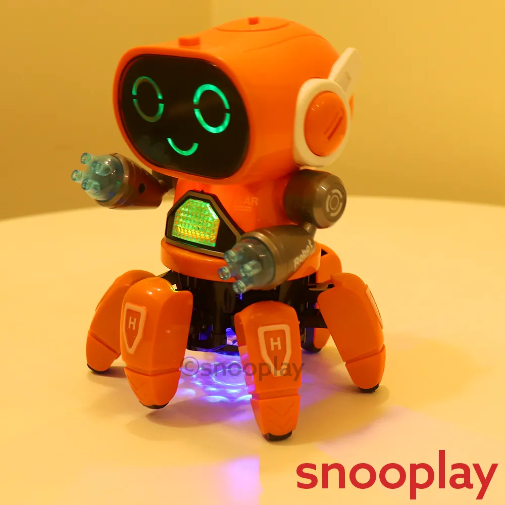 Musical & Light Pioneer Robot Toy for Kids (Hand & Feet Movement)
