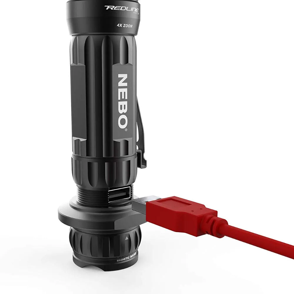 Nebo Redline Select RC Fully Rechargeable Flashlight and Power Bank 6698