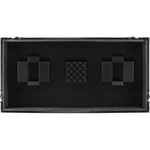 Odyssey FZ12CDJWXD2BL Extra-Deep Coffin Flight Case for 12" DJ Mixer and Two Large-Format Media Players (All Black)