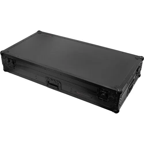 Odyssey FZ12CDJWXD2BL Extra-Deep Coffin Flight Case for 12" DJ Mixer and Two Large-Format Media Players (All Black)