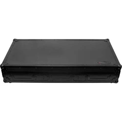 Odyssey FZ12CDJWXD2BL Extra-Deep Coffin Flight Case for 12" DJ Mixer and Two Large-Format Media Players (All Black)