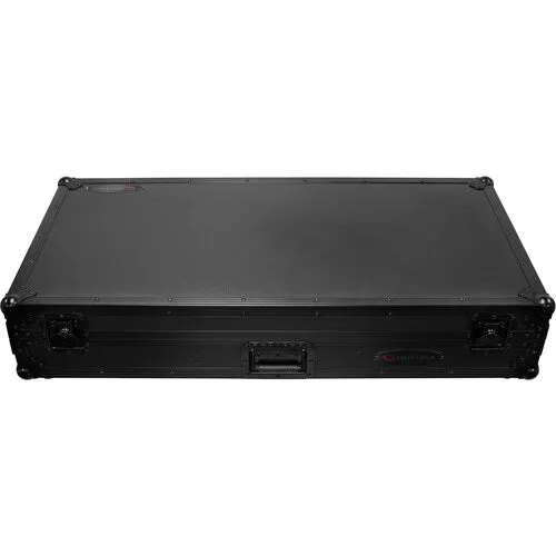 Odyssey FZ12CDJWXD2BL Extra-Deep Coffin Flight Case for 12" DJ Mixer and Two Large-Format Media Players (All Black)