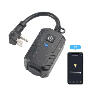 Outdoor Smart WiFi Dimmer Plug APP Remote Control and Google Assistant, Alexa BN-LINK
